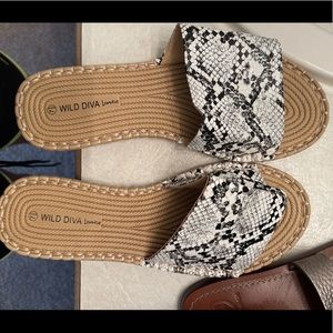Sandals.